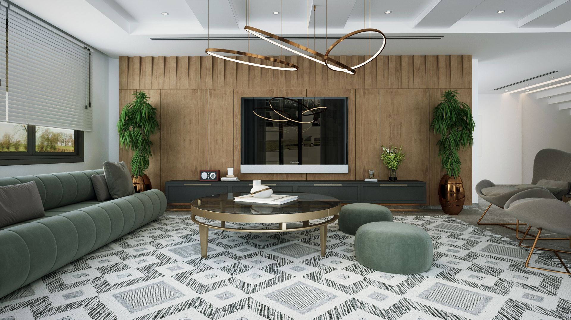 Light, layers and a statement ceiling